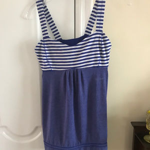Lululemon Purple & White Tank